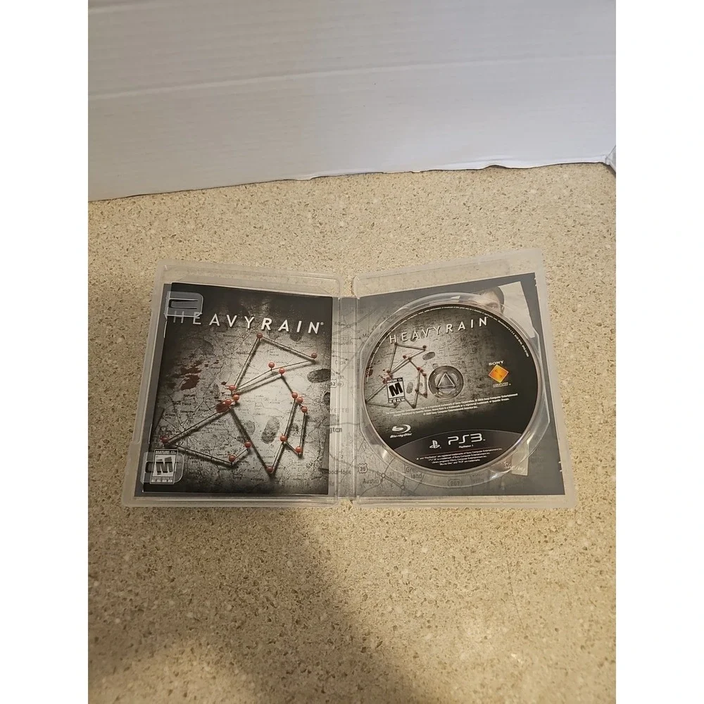 Heavy Rain (Sony PlayStation 3, 2010) Black Label Complete Mint Condition